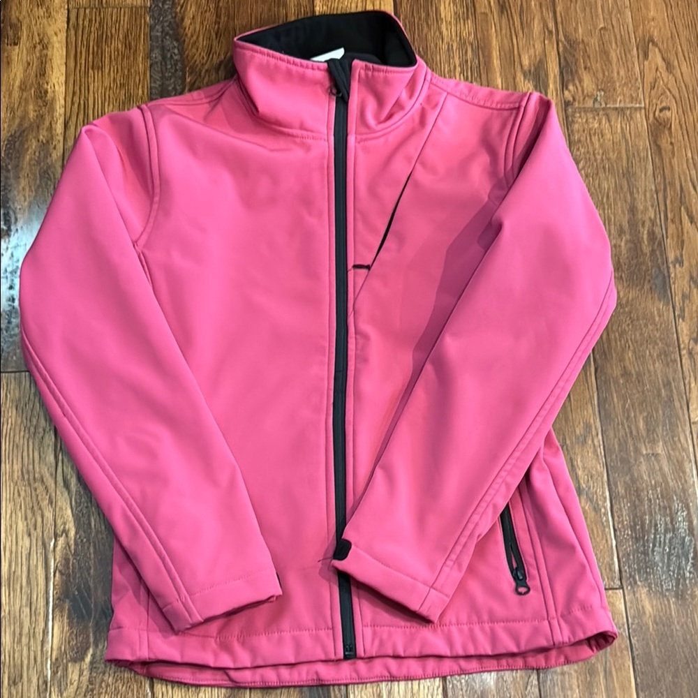 Pink Zip-Up Soft Shell Jacket size 16